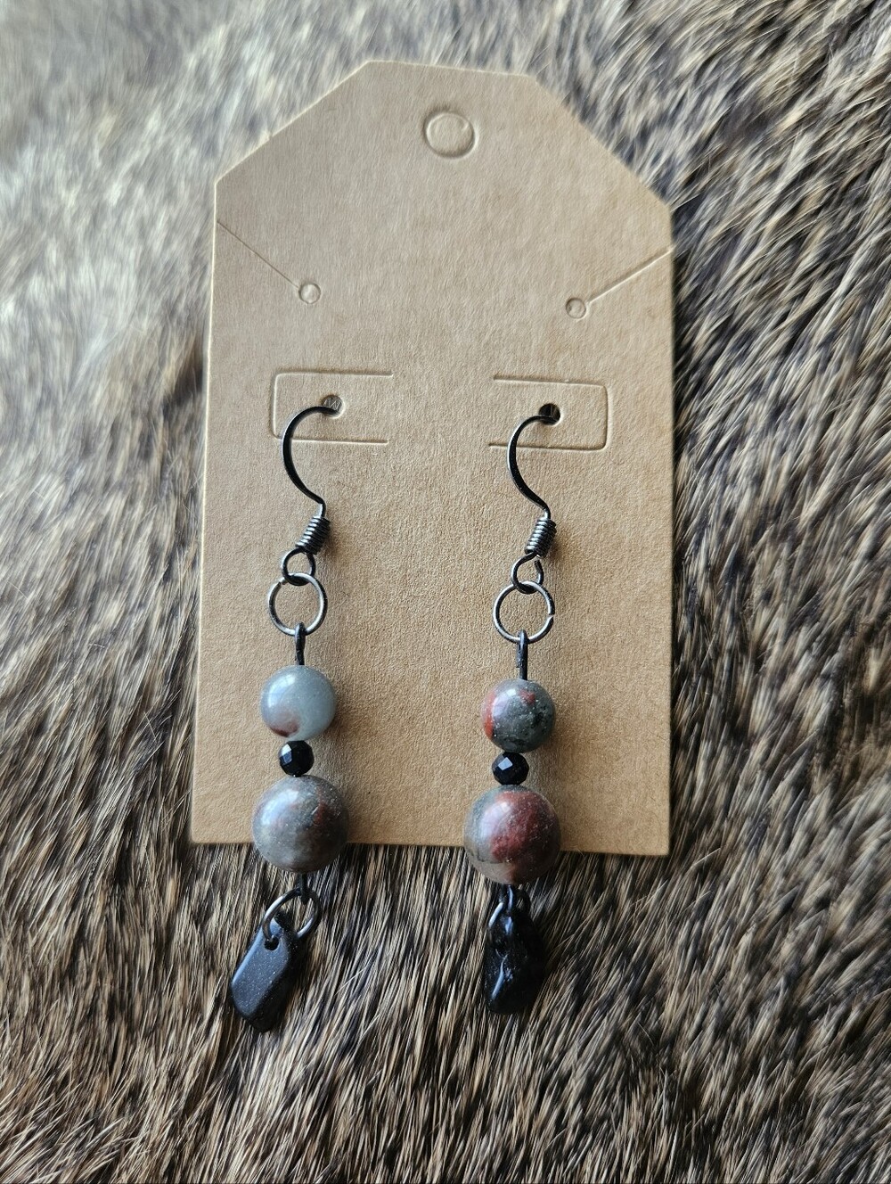 Bloodstone Dangles 💫 Handmade